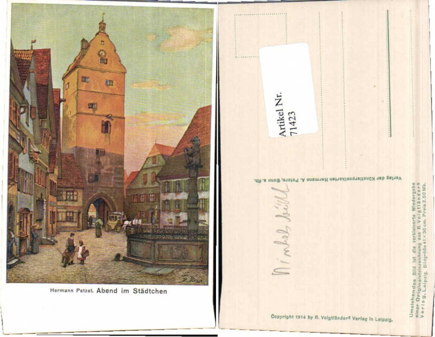 71423, Hermann Petzet Dinkelsbühl Fountain