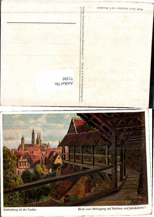 71505, Rothenburg ob der Tauber V. Marschall Wehrgang
