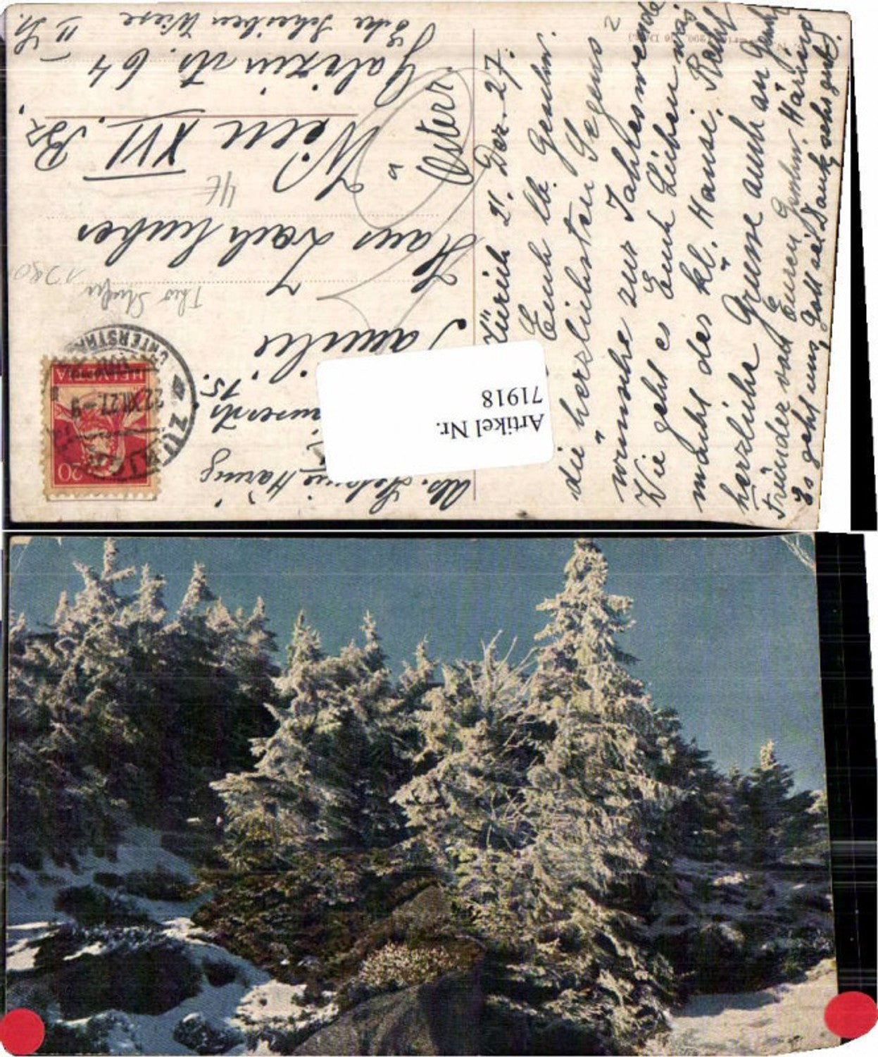 71918,Theo Stroefer 1290 Rauhreif Winterlandschaft Bäume
