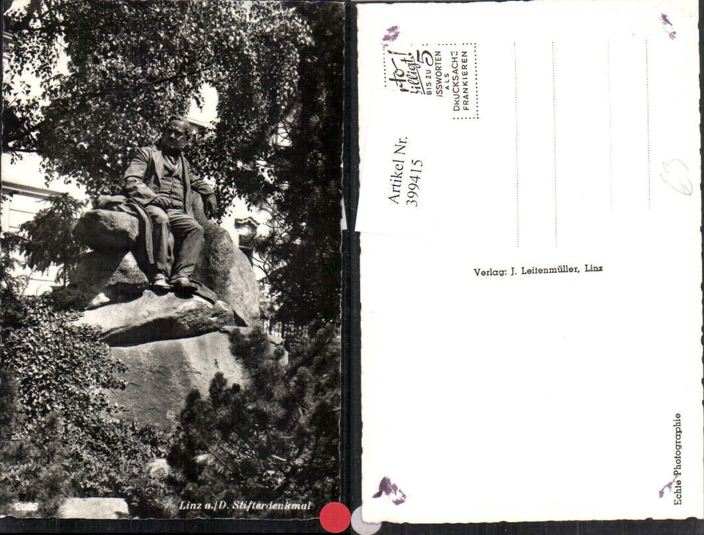 399415, Linz an d. Donau Stifterdenkmal monument statue