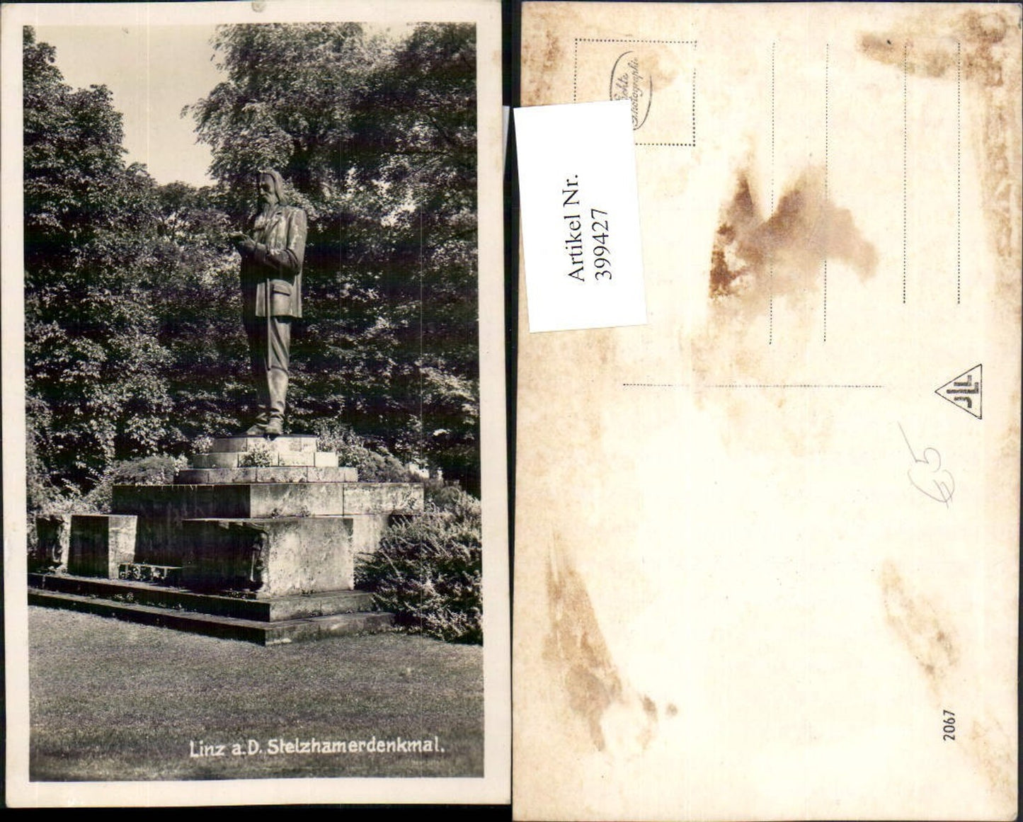 399427, Linz an d. Danube Stelzhamer Monument Statue