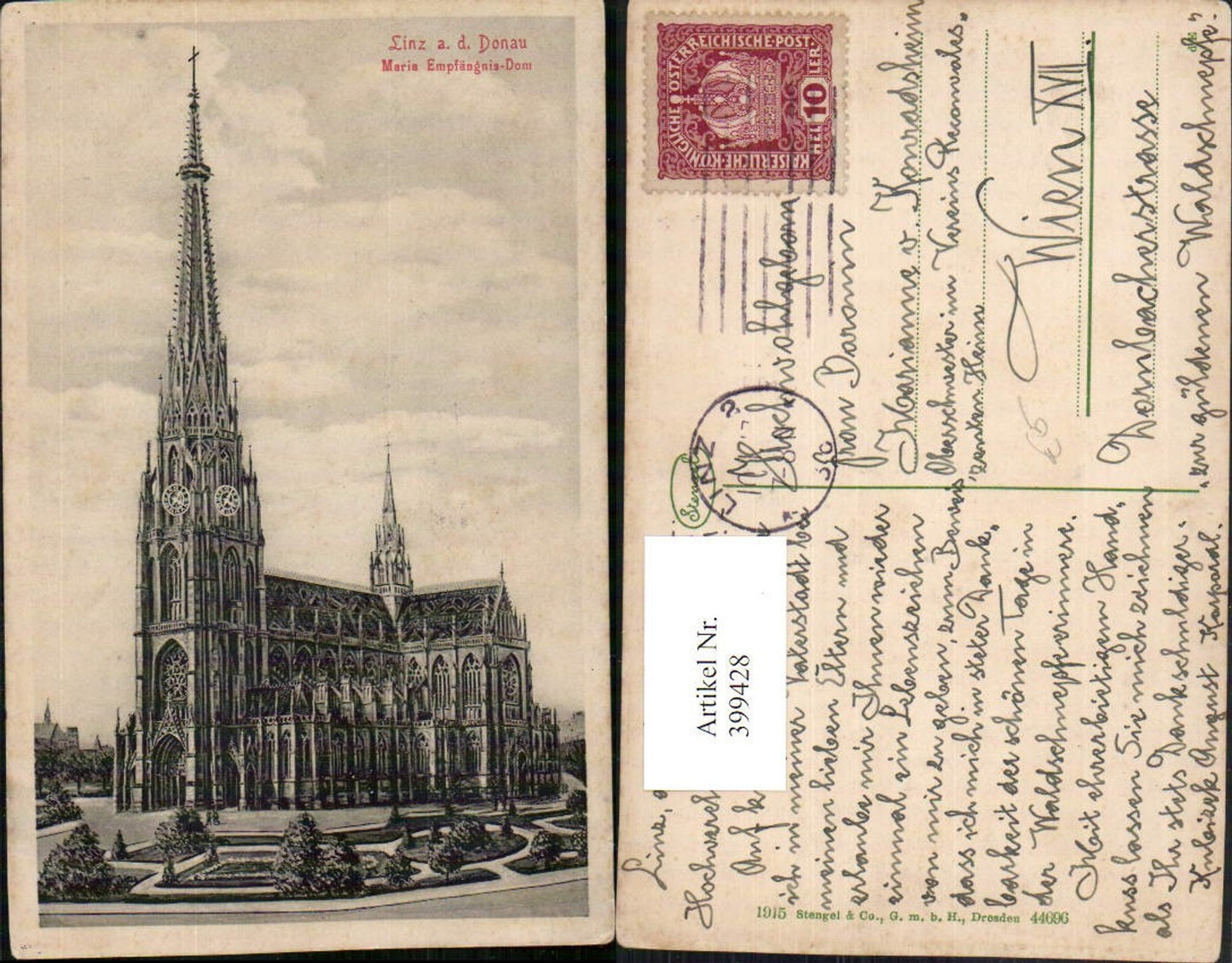 399428, Linz on the Danube, Church of the Immaculate Conception