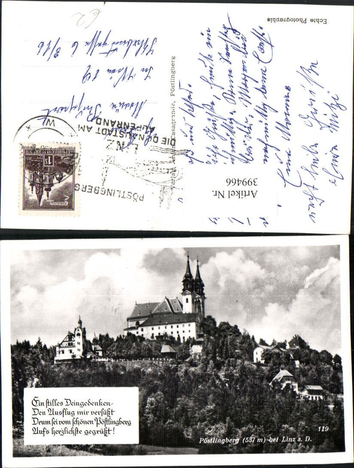 399466, Linz on the Danube Pöstlingberg Church