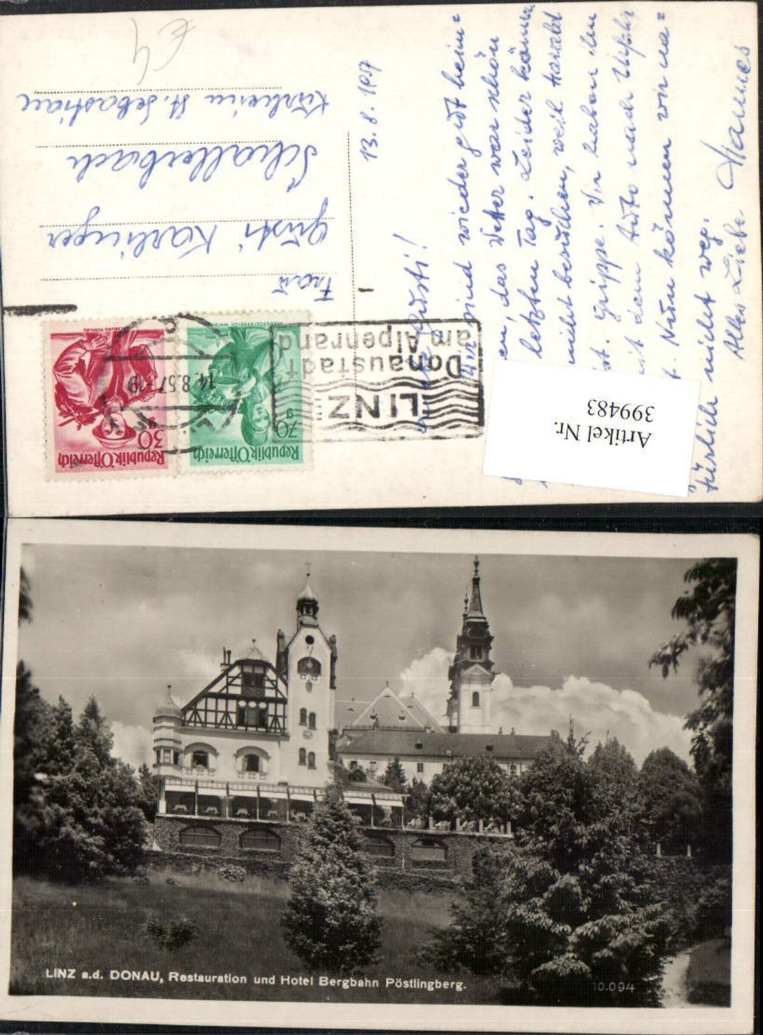 399483, Linz on the Danube Restaurant and Hotel Bergbahn Pöstlingberg