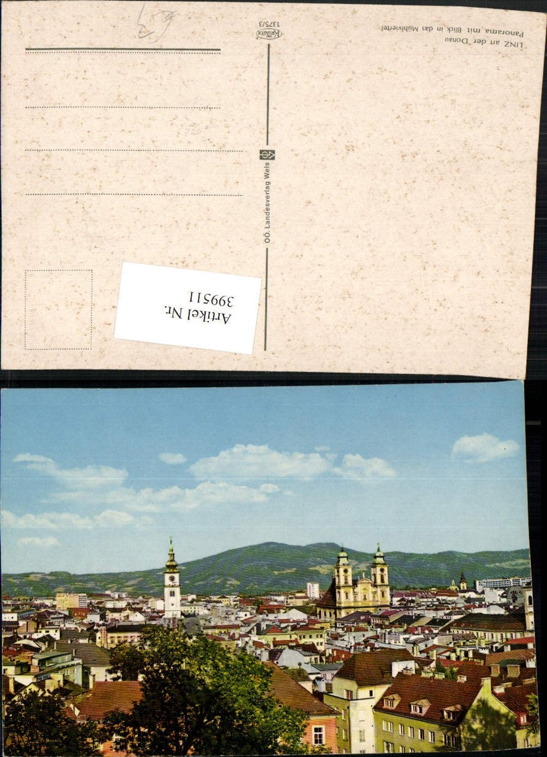 399511, Linz on the Danube Partial view Panorama
