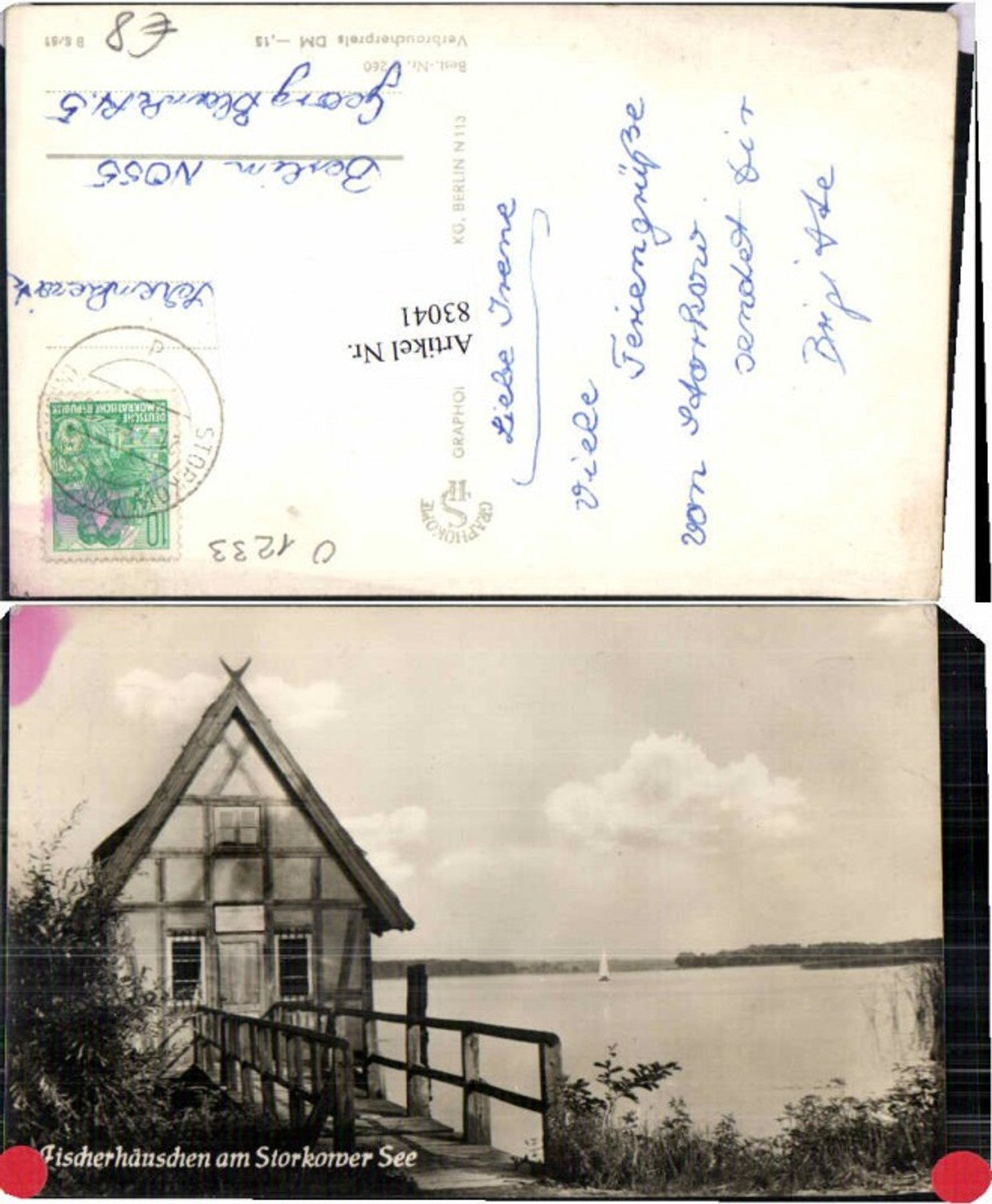 83041, Fisherman's cottage Storkowersee Storkow