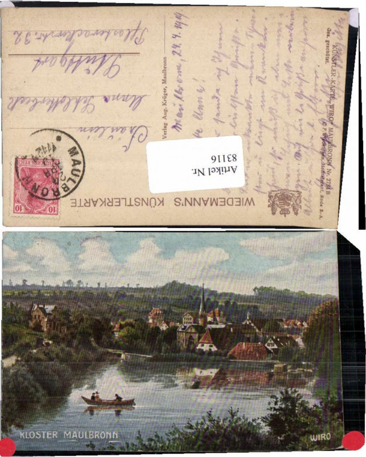 83116, Maulbronn Monastery Wiro AK 2734