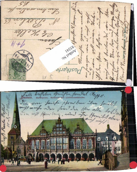 83241, Bremen Market Square Town Hall Church of Our Lady People