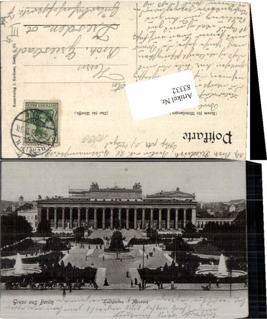 83332, Greetings from Berlin Lustgarten Museum 1899