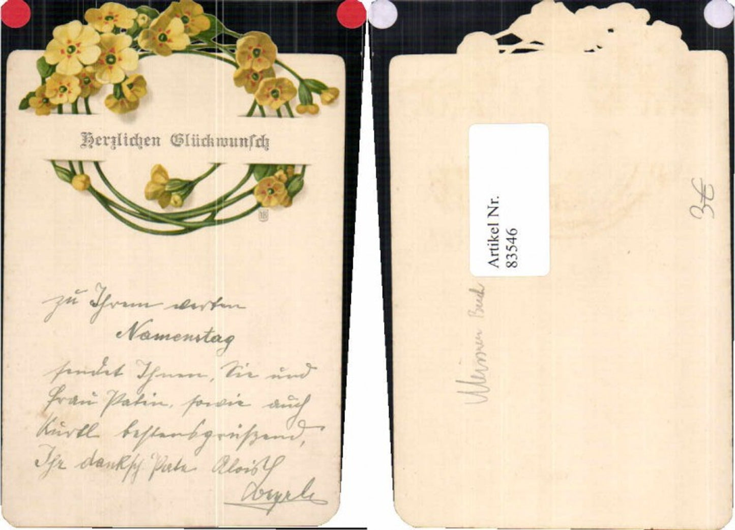 83546,Meissner & Buch Glückwunsch Blumen