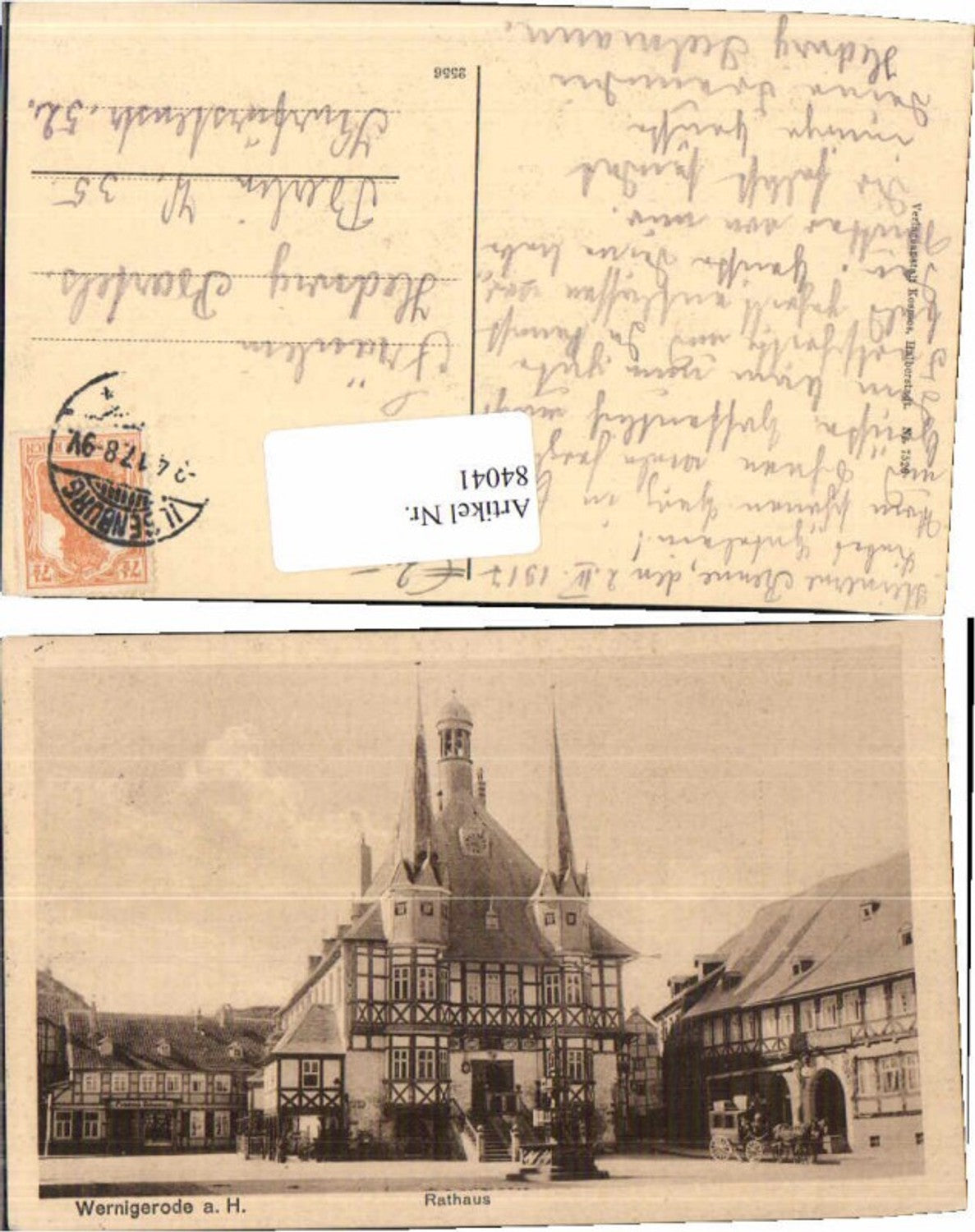 84041, Wernigerode am Harz Town Hall