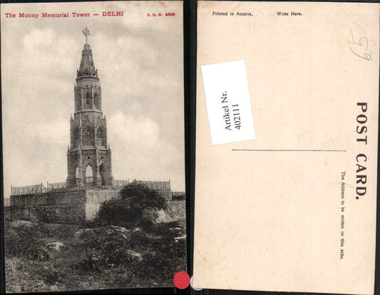 402111,India Delhi Mutiny Memorial Tower Tower
