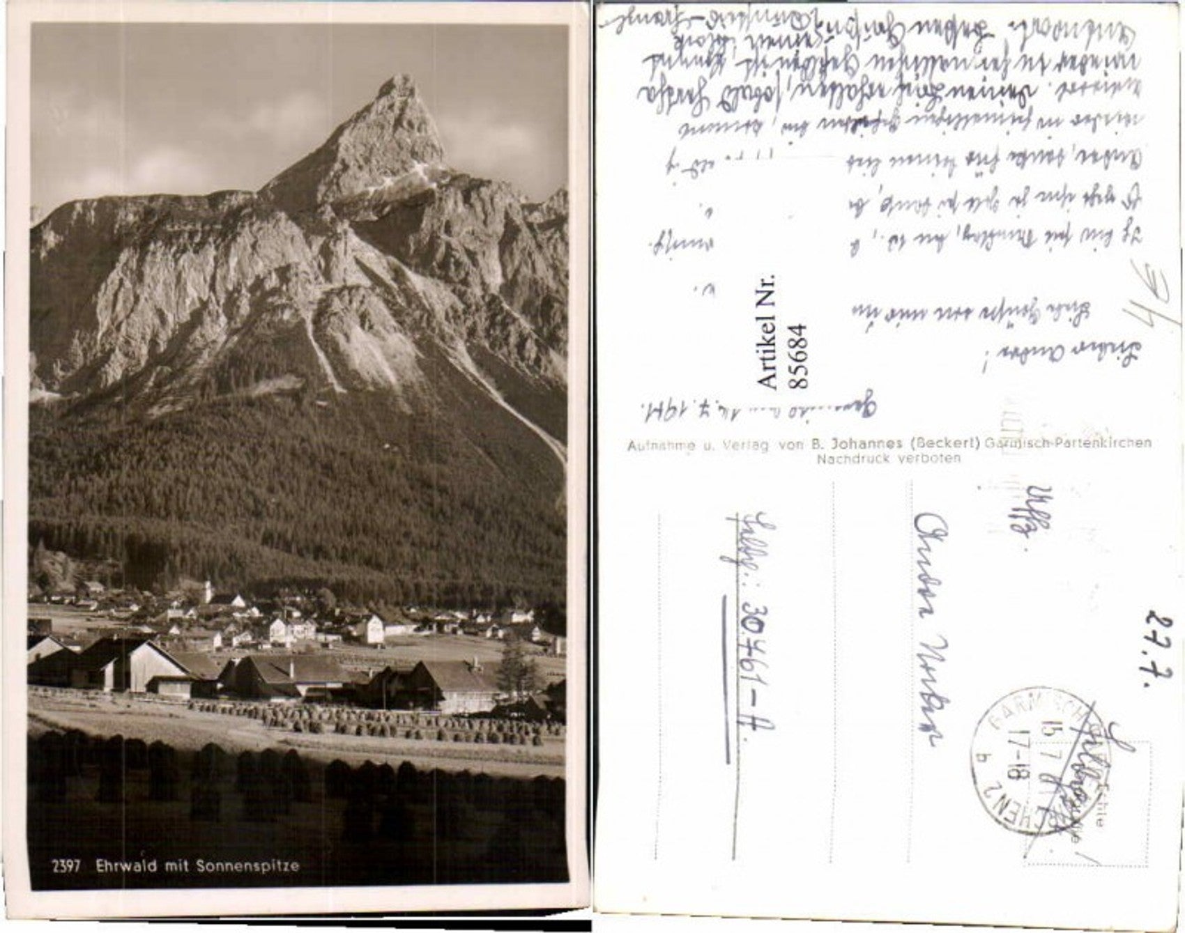 Alte Ansichtskarte – Old Postcard