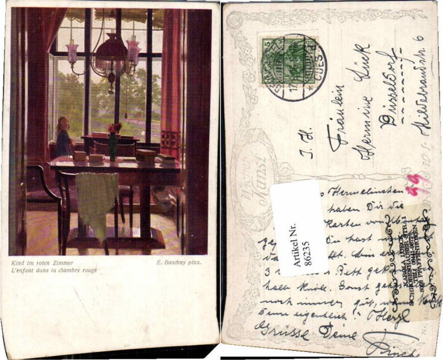 86235,B.K.W.I 1756 E. Baschny Kind roten Zimmer