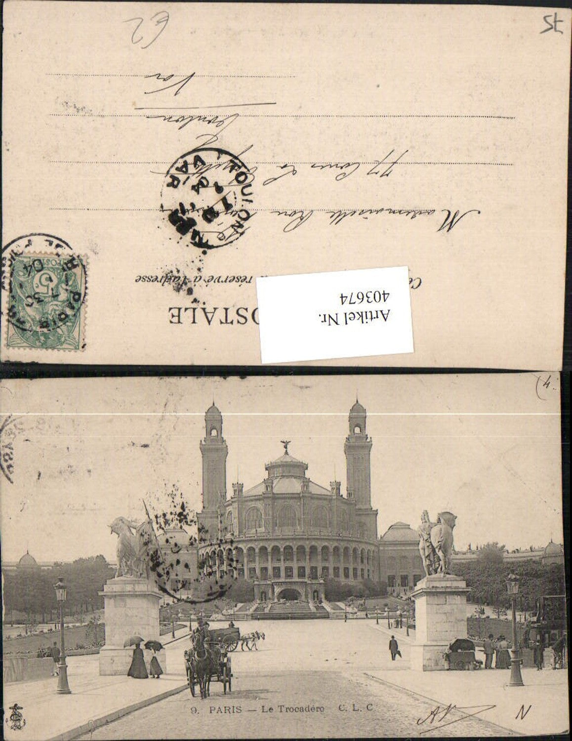 403674, Ile-de-France Paris Le Trocadero Building Carriage