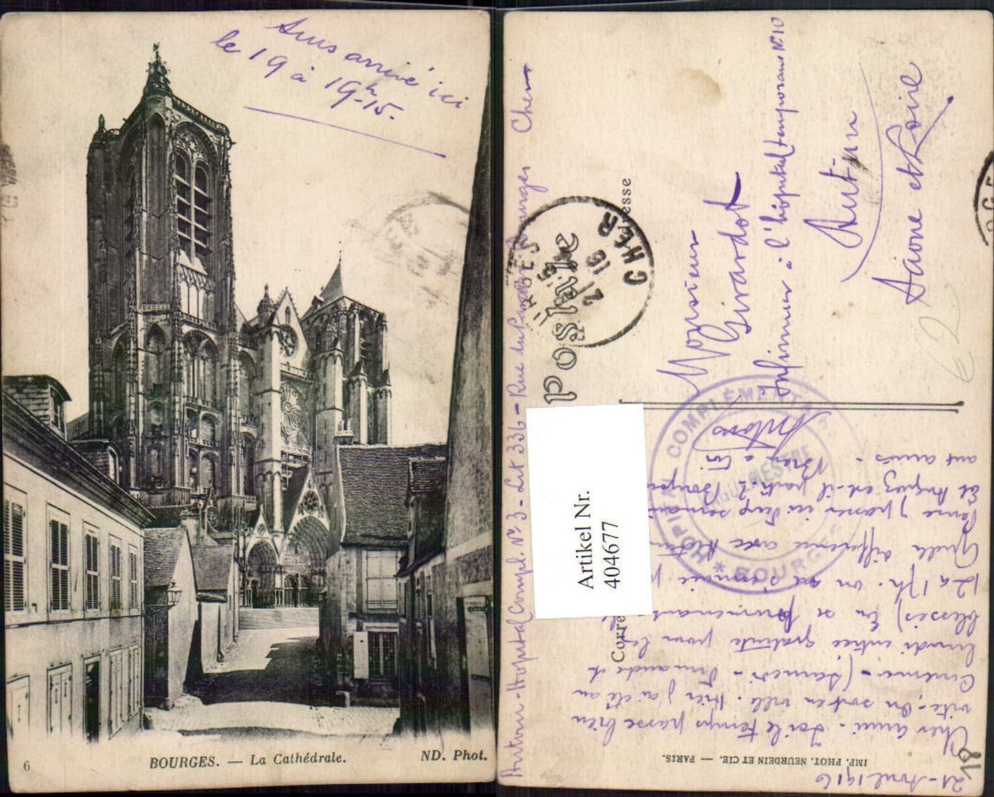 404677,Centre Cher Bourges La Cathedrale Kirche