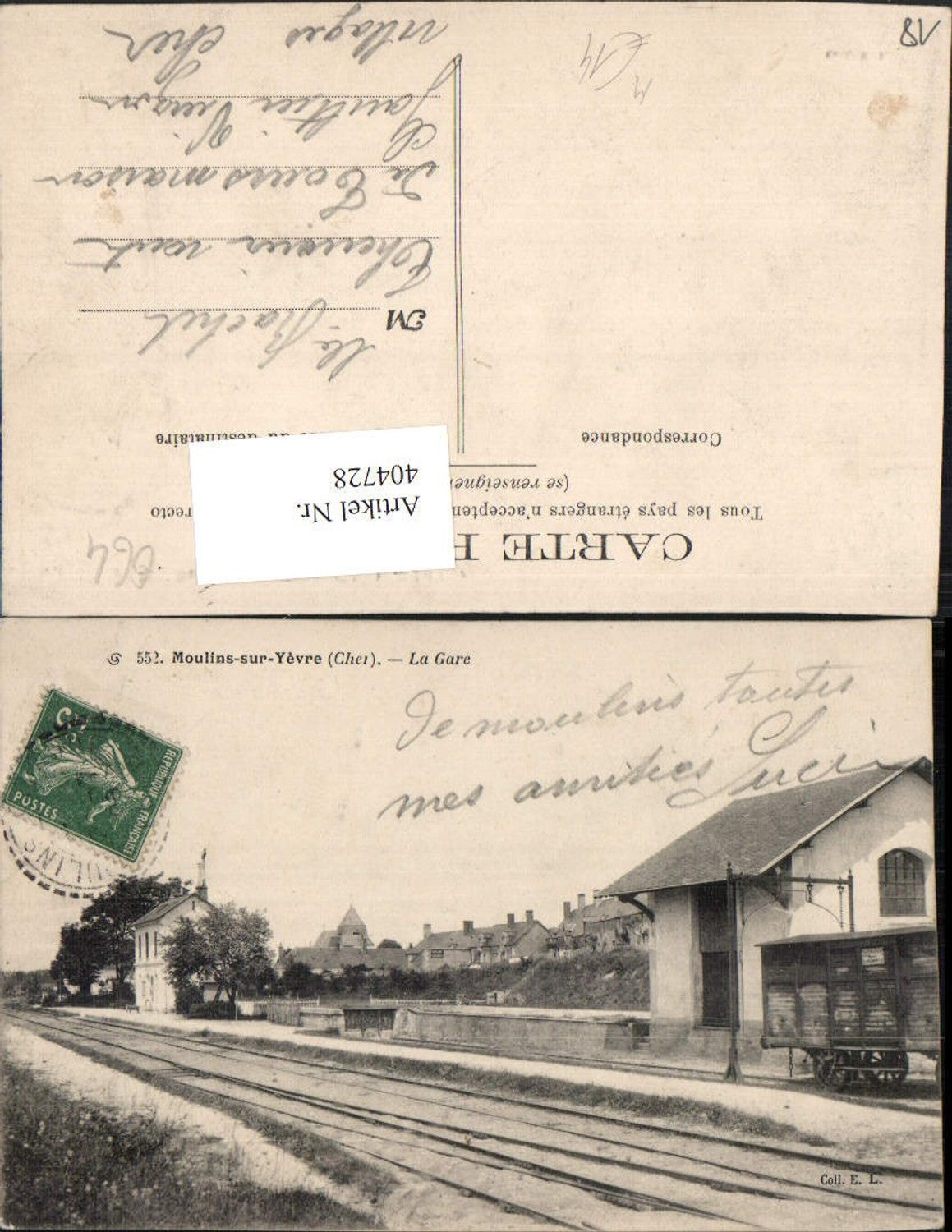 404728,Centre Cher Moulins-sur-Yevre La Gare Bahnhof