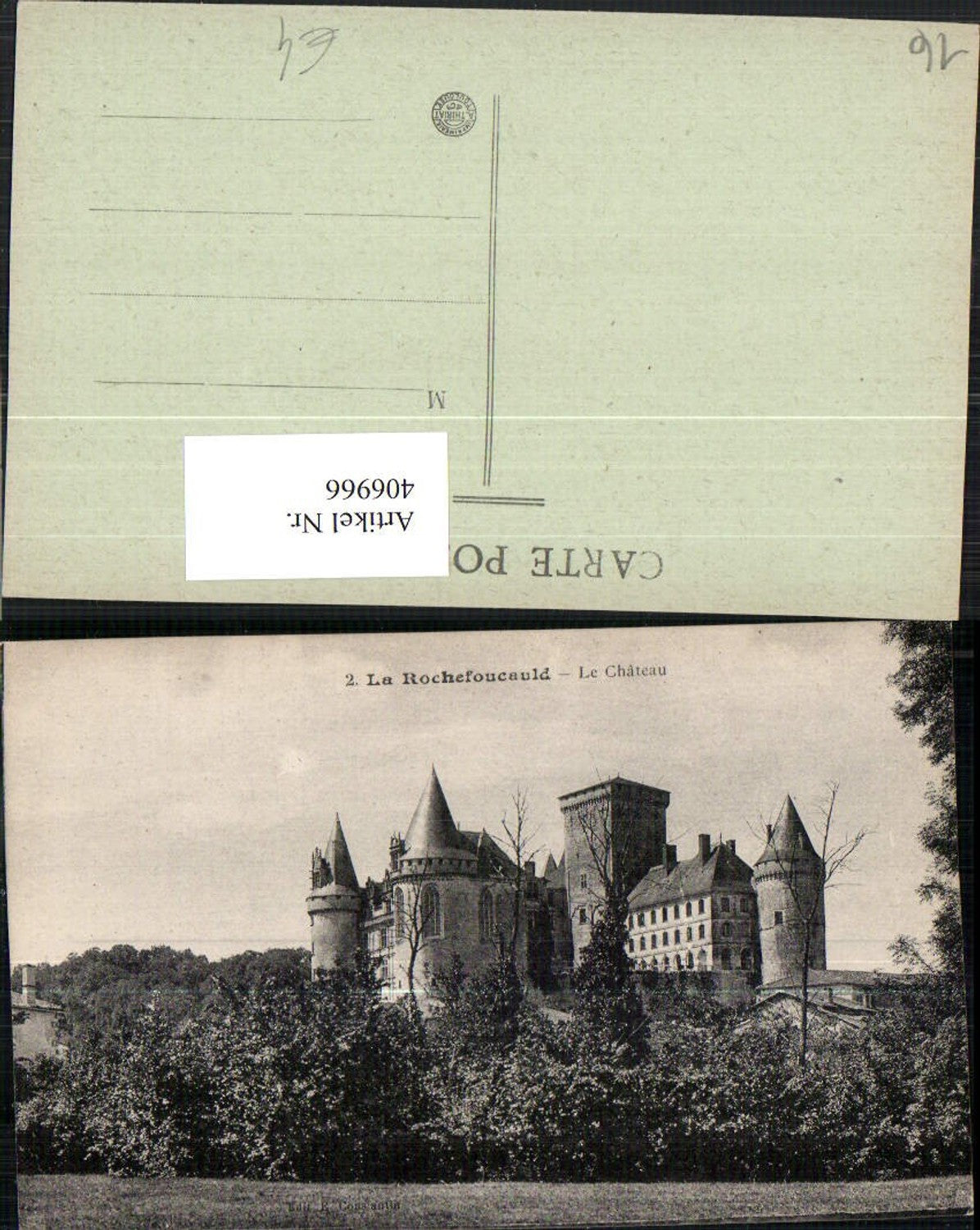 406966,Poitou-Charentes Charente La Rochefoucauld Le Chateau Castle