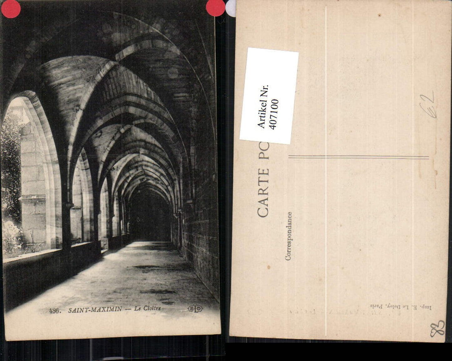 407100,Provence-Alpes-Cote-Azur Var Saint-Maximin Le Cloitre Kloster Gang