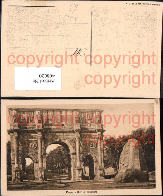 408020, Rome Arco di Costantino Triumphal Arch Archaeology Excavation