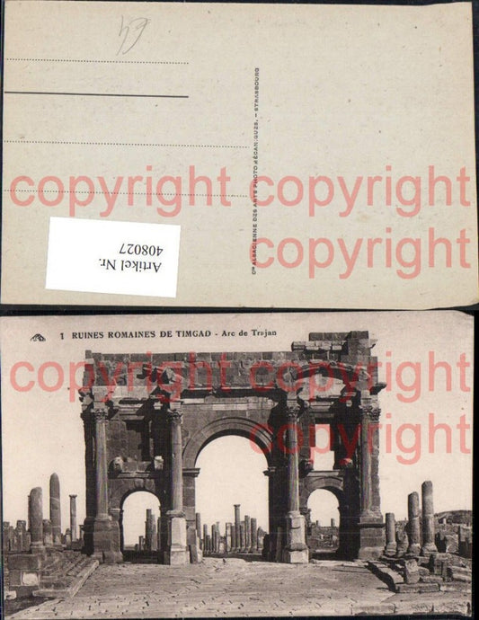 408027,Roman Ruins of Timgad, Trajan's Arch, Archaeology, Excavation