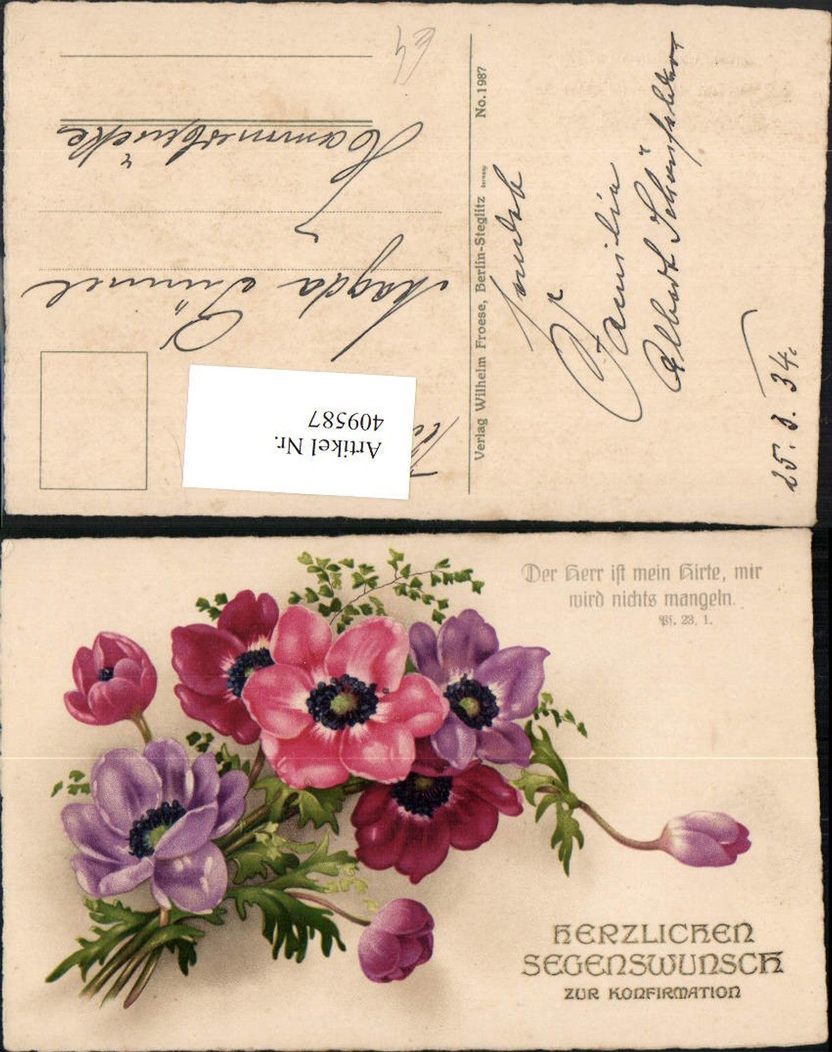 Alte Ansichtskarte – Old Postcard