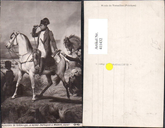411432, Artist Ak H. Vernet Napoleon a. Wagram Horse Binoculars Early Modern Period
