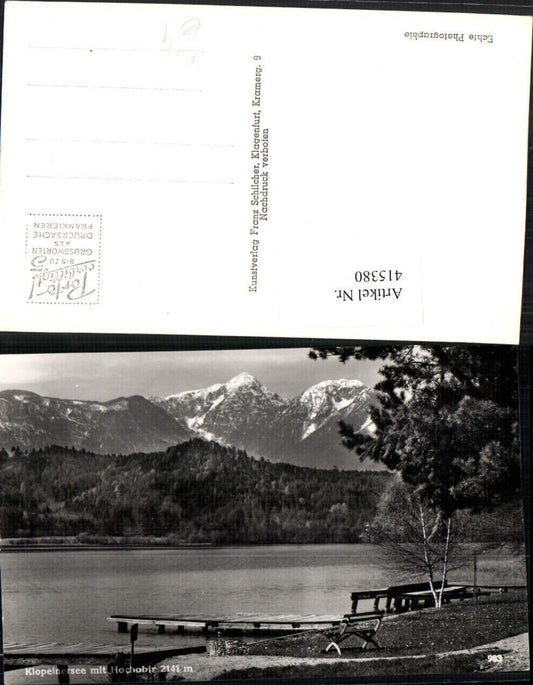 415380,Klopeinersee See b. St. Kanzian m. Hochobir Bergkulisse