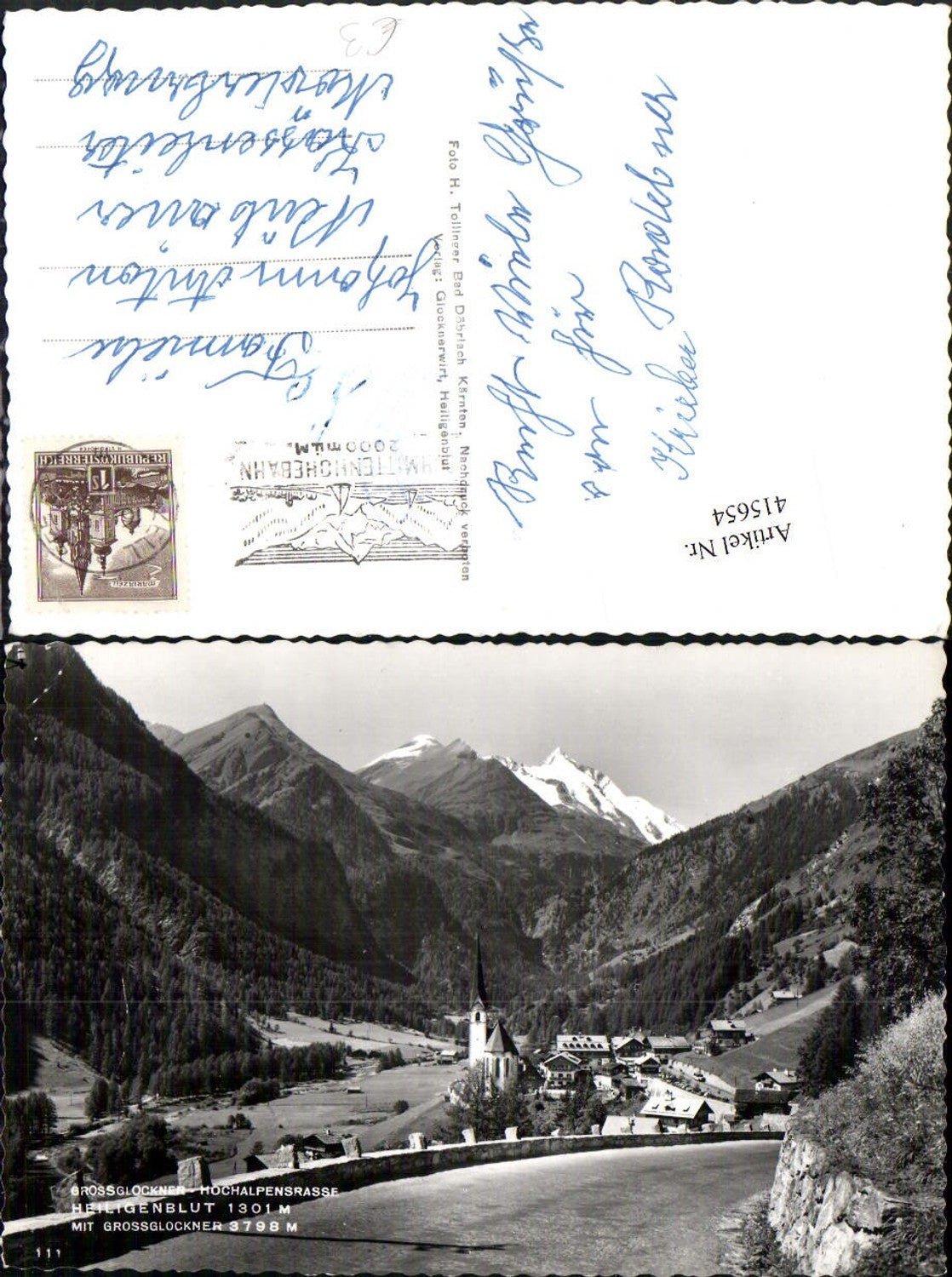 415654, Heiligenblut Total view with Großglockner mountain backdrop