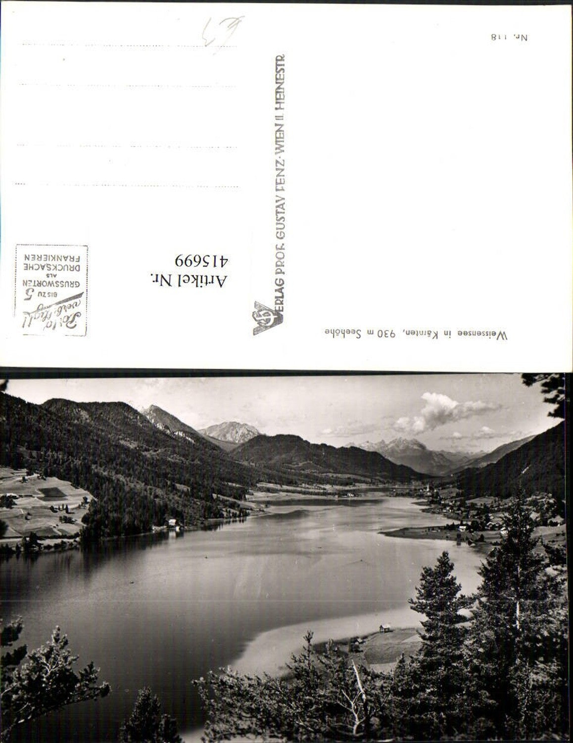 415699, Weissensee Lake mountain scenery