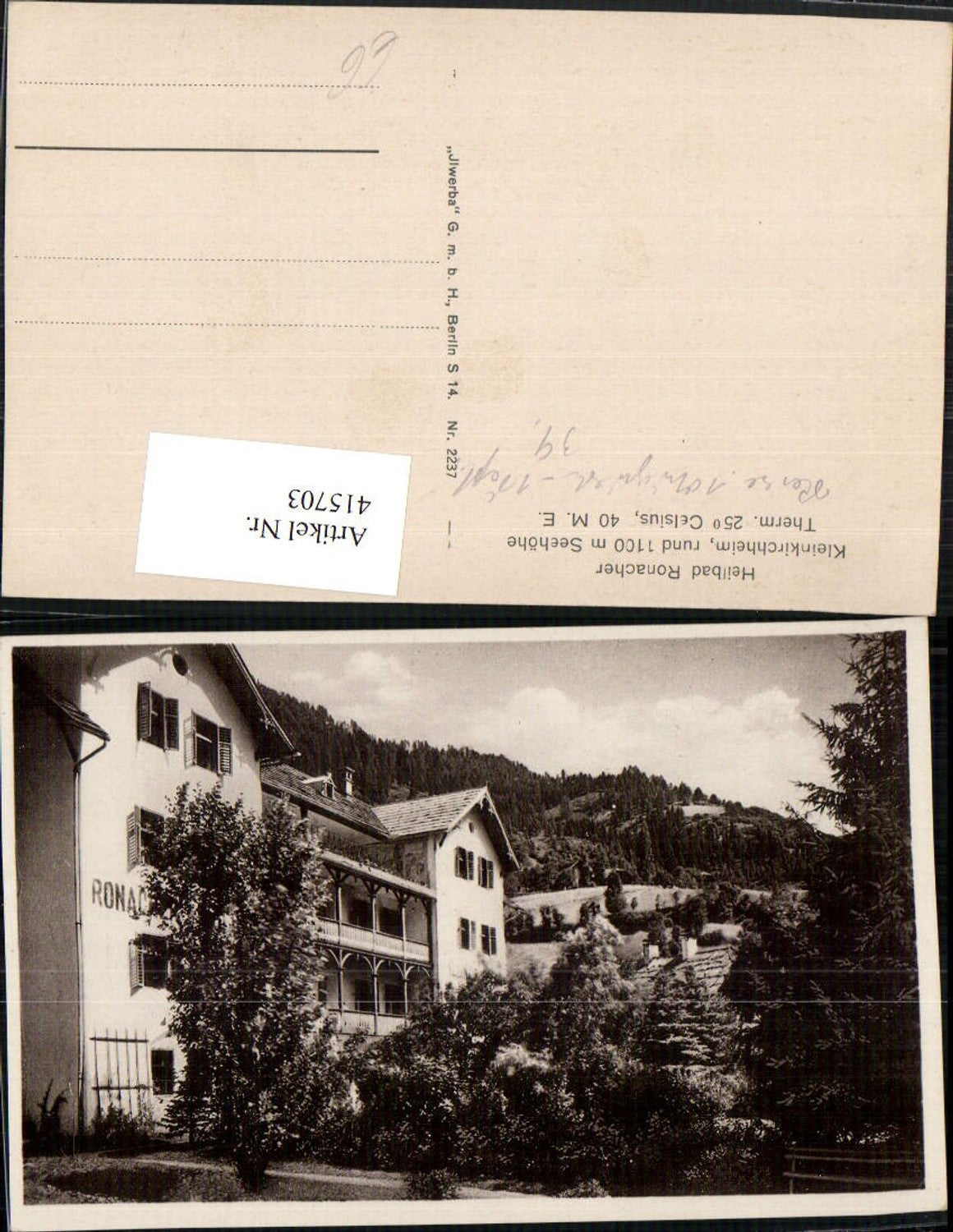 415703, Kleinkirchheim Heilbad Ronacher