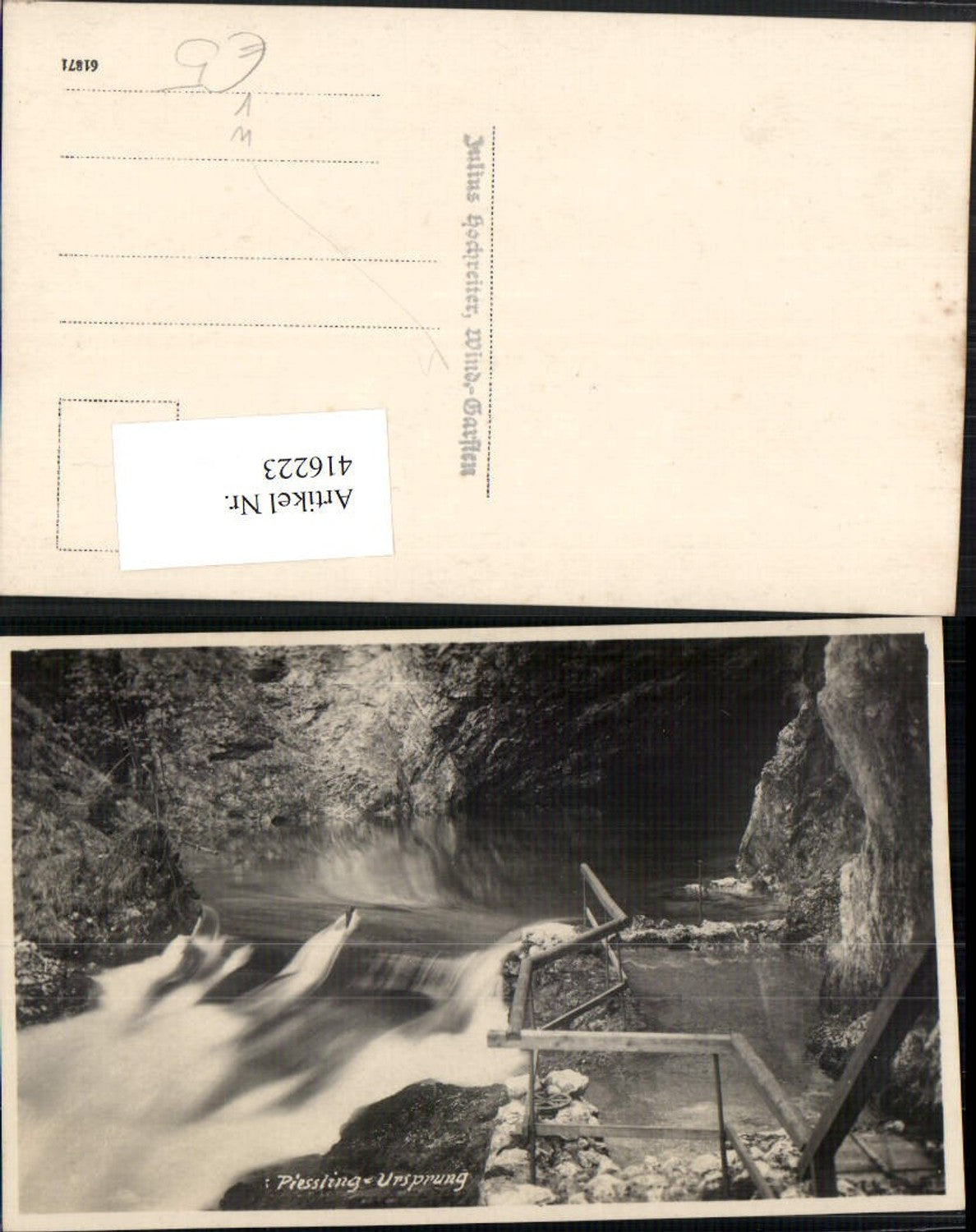 416223, Pießling-Urpsrung b. Windischgarsten Wehr pub Julius Hochreiter