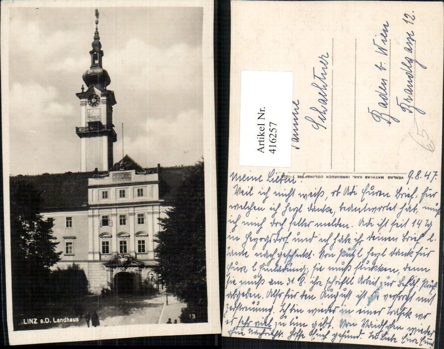 416257, Linz on the Danube Country House Building Tower