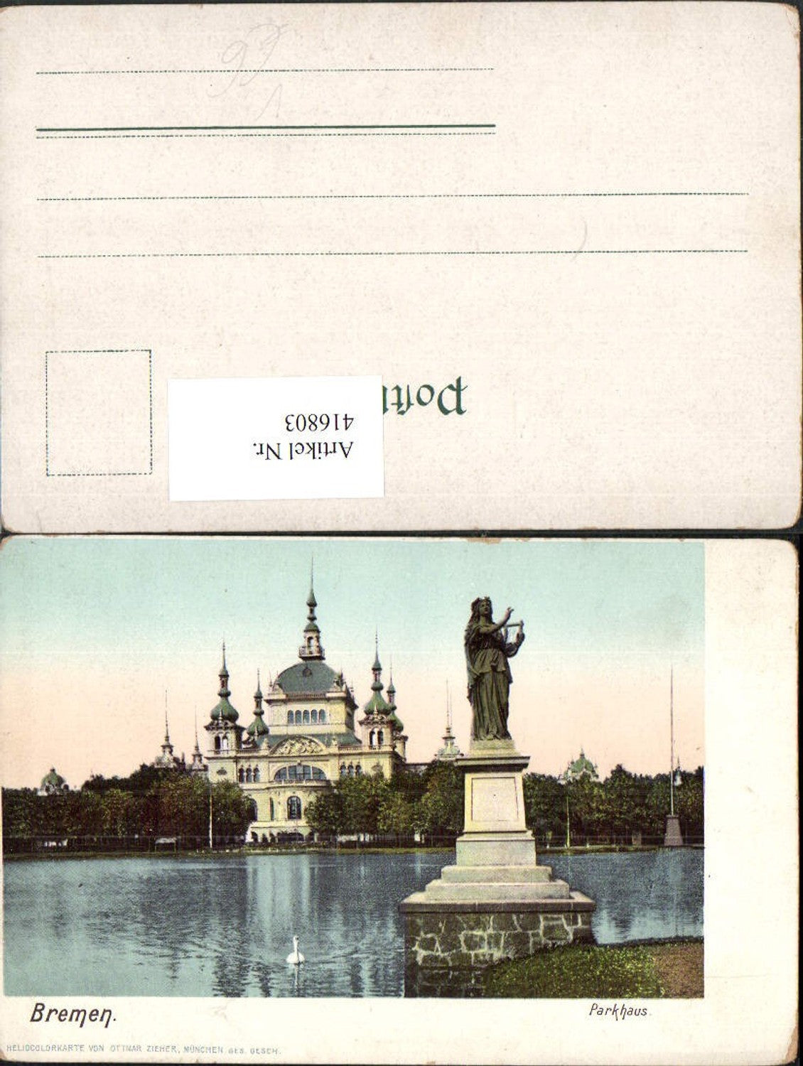 416803, Bremen Parking Garage Building Statue Pub Ottmar Zieher