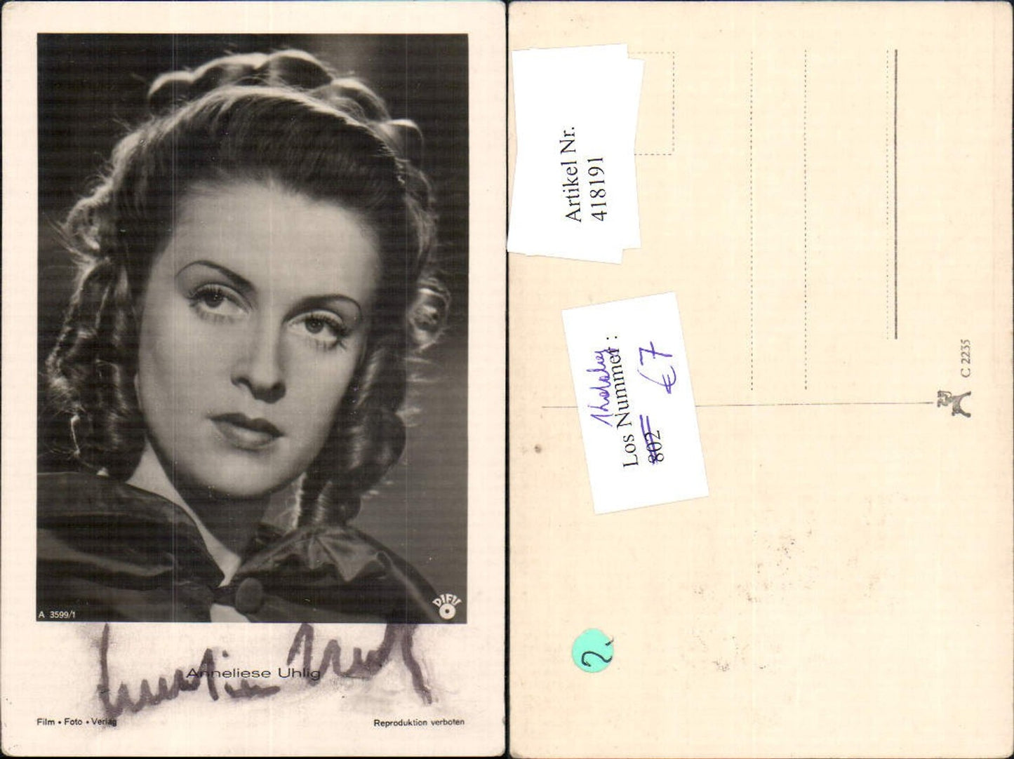 418191, Anneliese Uhlig, actress