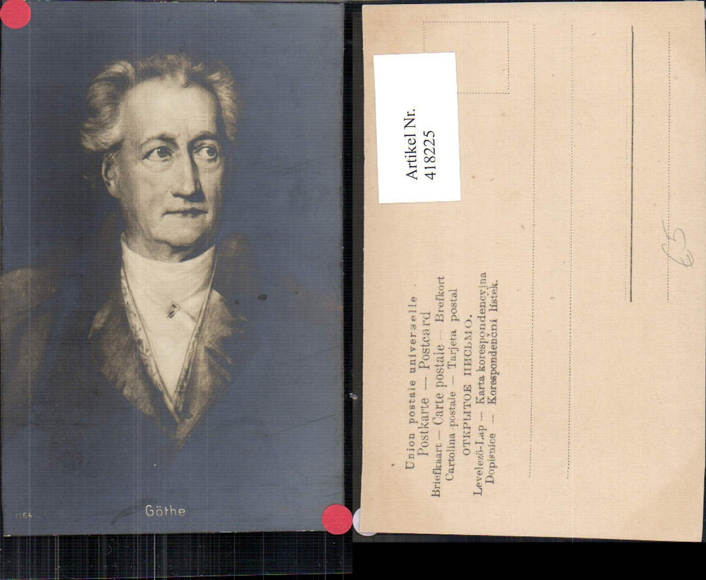 418225,Goethe Portrait Art Science