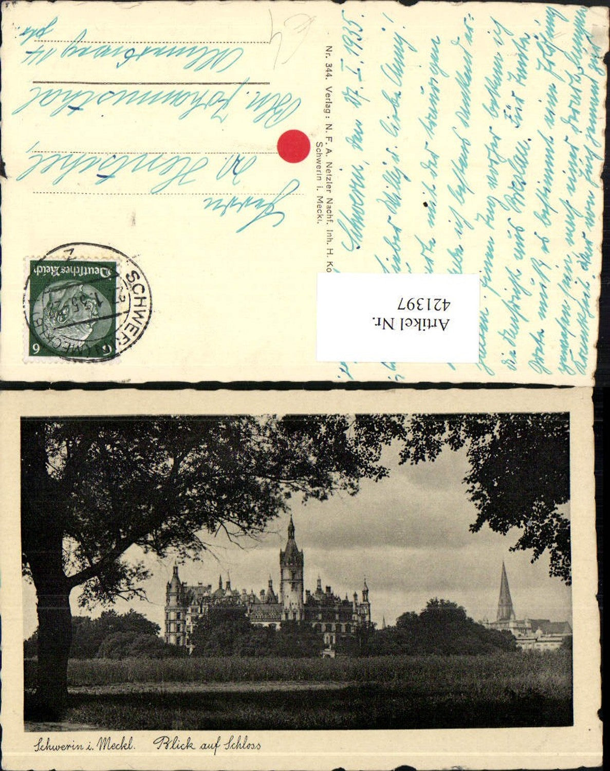 421397, Schwerin View of Castle 