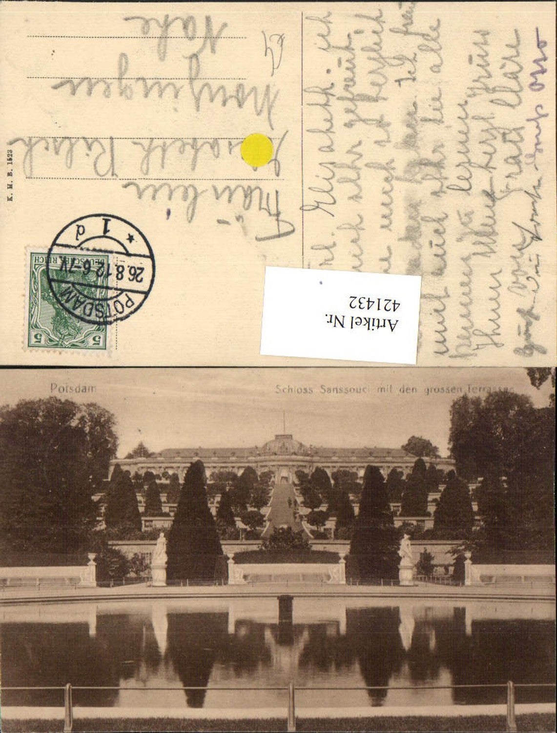 421432, Potsdam Sanssouci Palace with large terraces