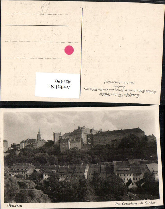 421490, Bautzen Partial view Ortenburg Castle with Seidau