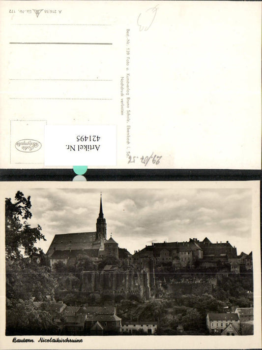 421495, Bautzen Nicolaikirchruine Church Ruin