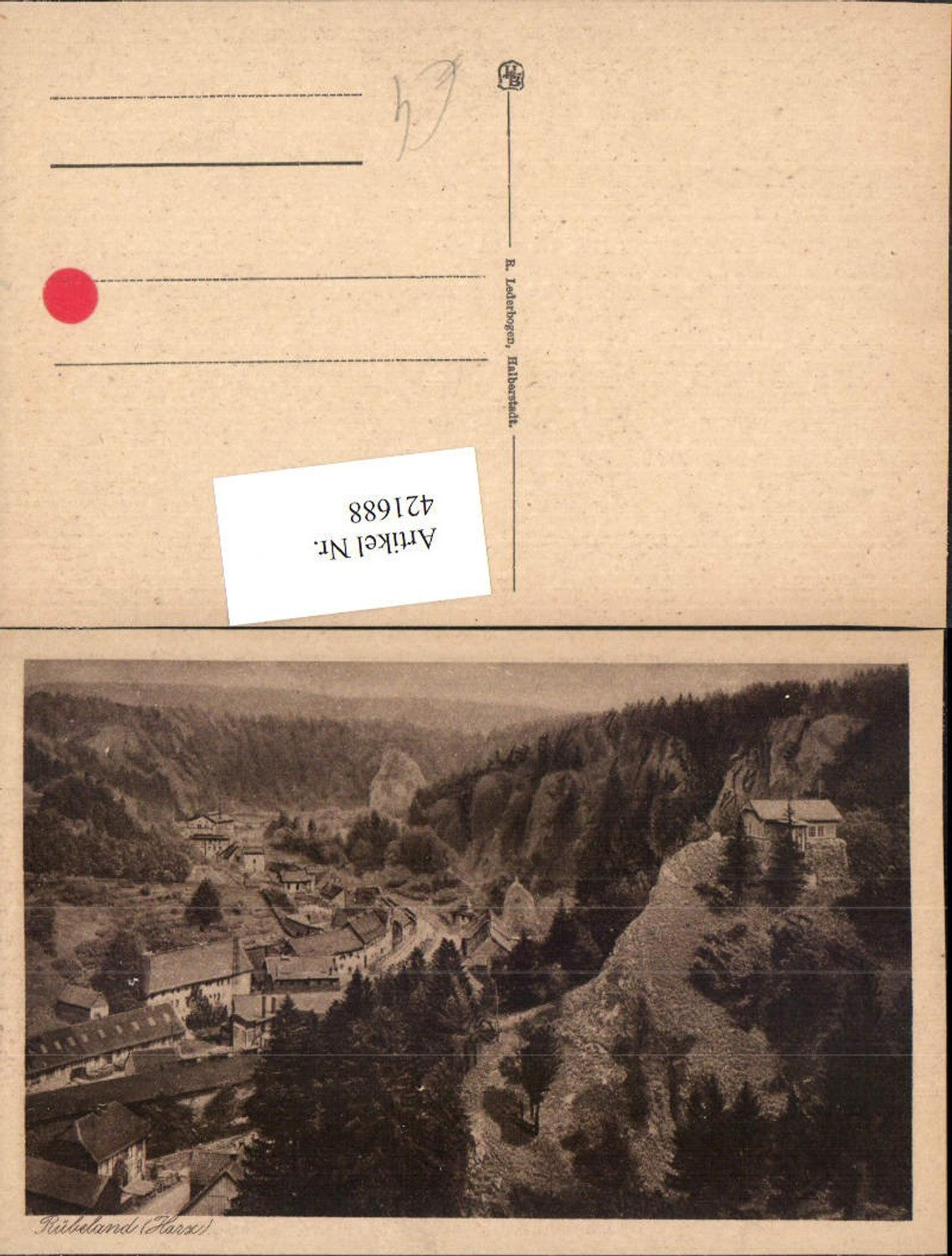 421688, Rübeland in the Harz Mountains near the Upper Harz Mountains