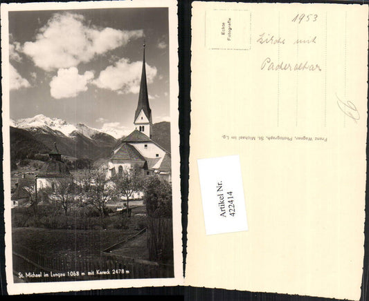 422414, St. Michael im Lungau Church with Kareck mountain backdrop
