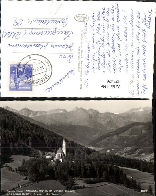 422426, Tamsweg in Lungau, St. Leonhardi Church, mountain scenery