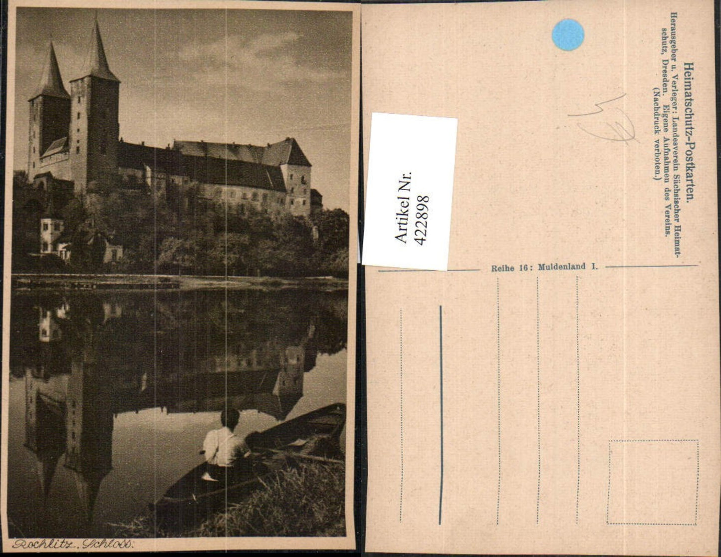 422898,Rochlitz Schloss Türme Ruderboot