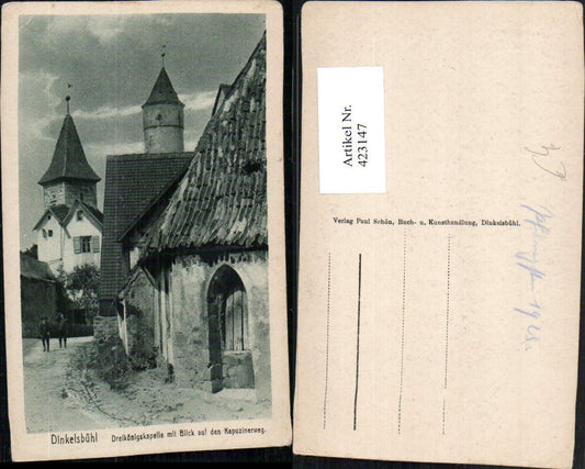 423147, Dinkelsbühl Three Kings Chapel with view of the Capuchin Way towers