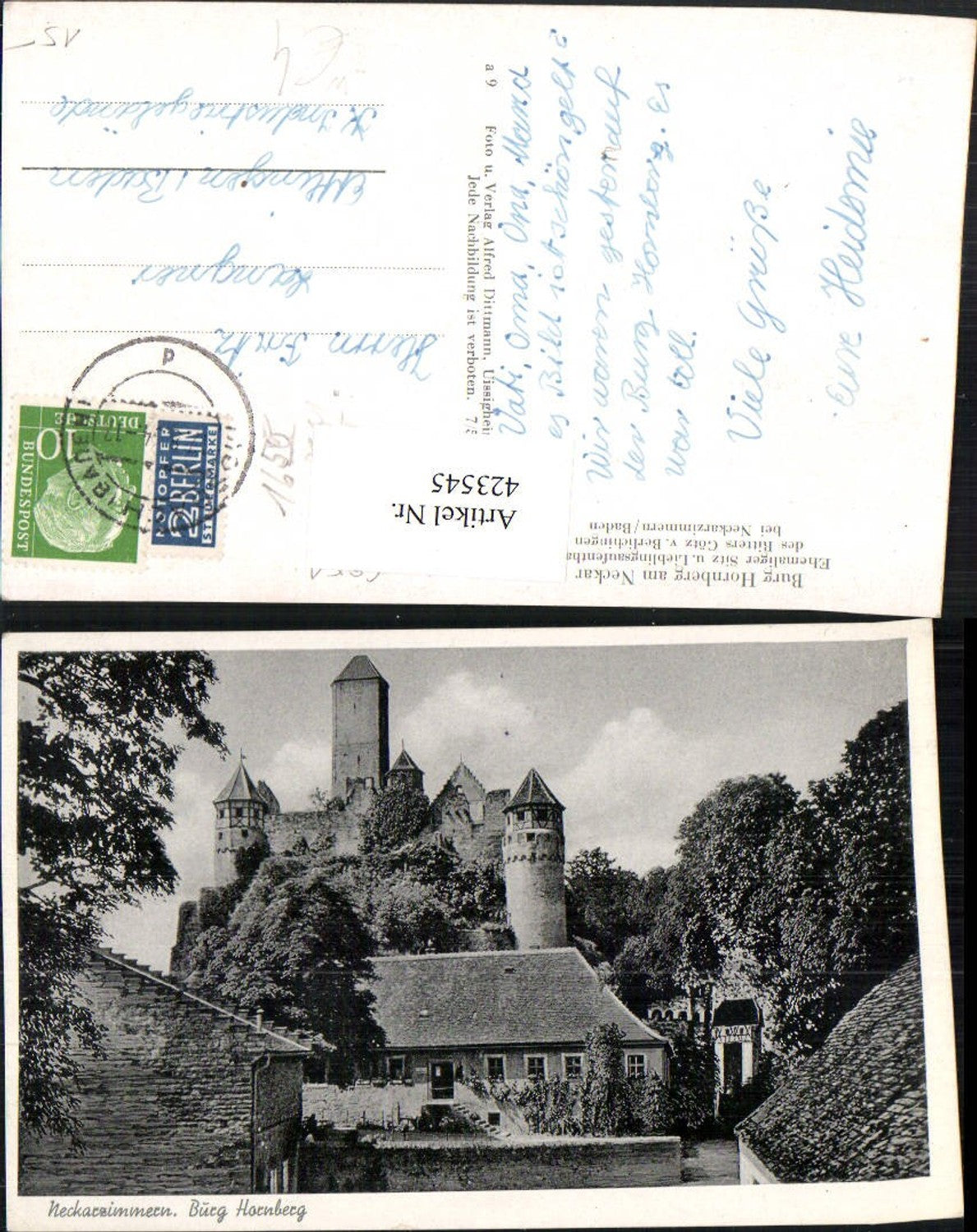 423545, Hornberg Castle on the Neckar River near Neckarzimmern
