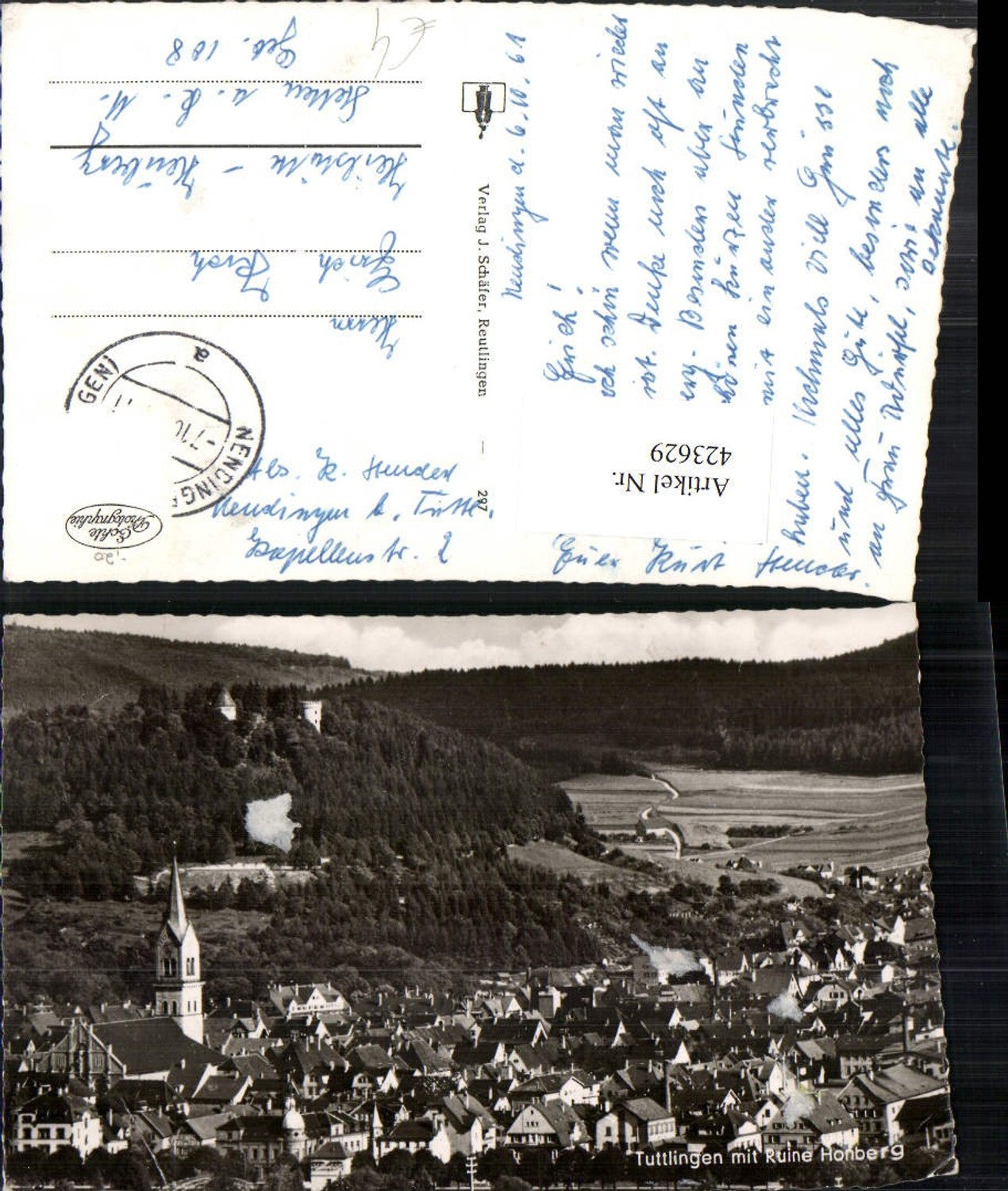 423629, Tuttlingen Total with Honberg ruins