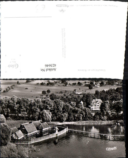 423646, Unteruhldingen on Lake Constance, pile dwellings, aerial photograph
