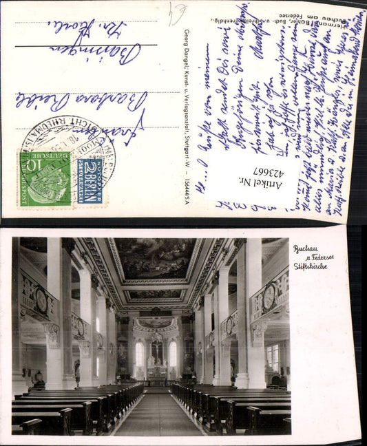 423667, Buchau am Federsee, Collegiate Church, Church Interior View