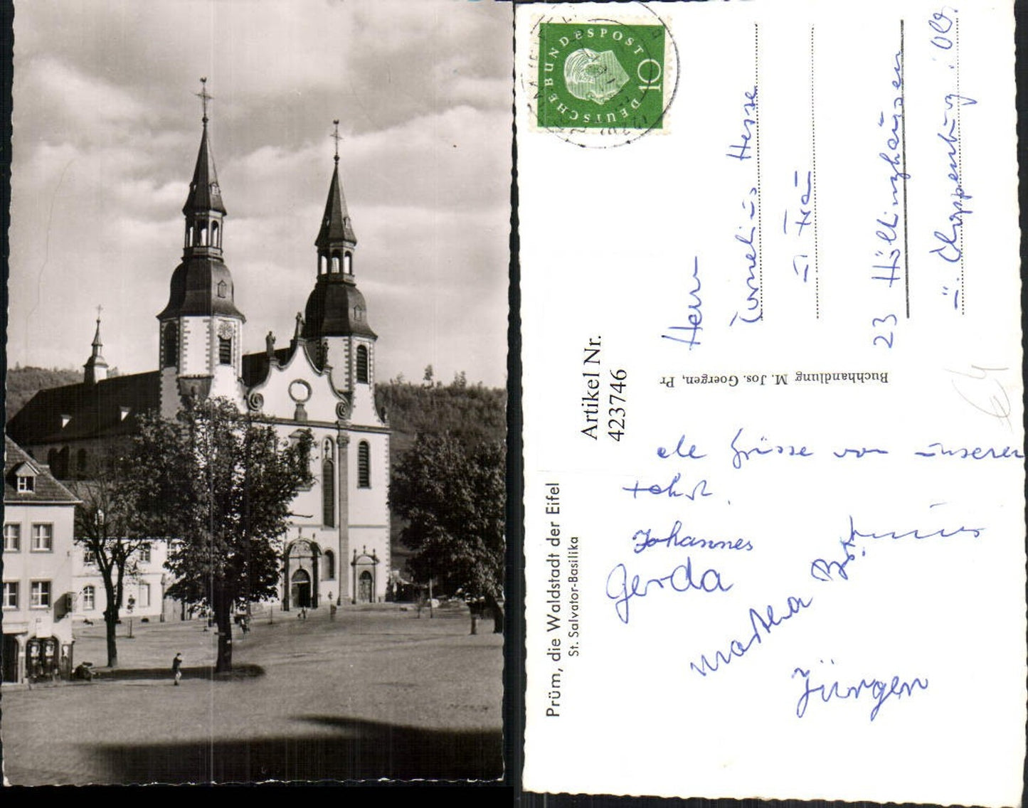 423746, Prüm in the Eifel St. Salvator Basilica Church